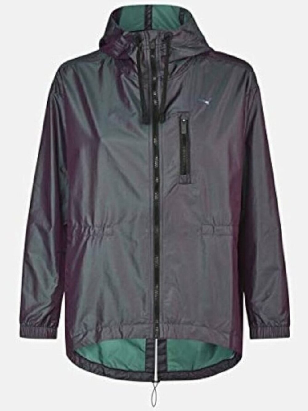 Puma Purple Green Iridescent Explosive Windbreaker Jacket - Small